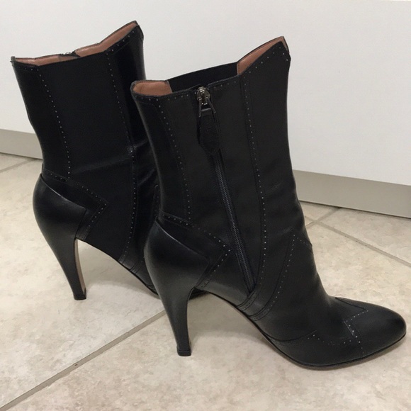 Alaia Paris Black Leather leather Stiletto Boots - Picture 3 of 8